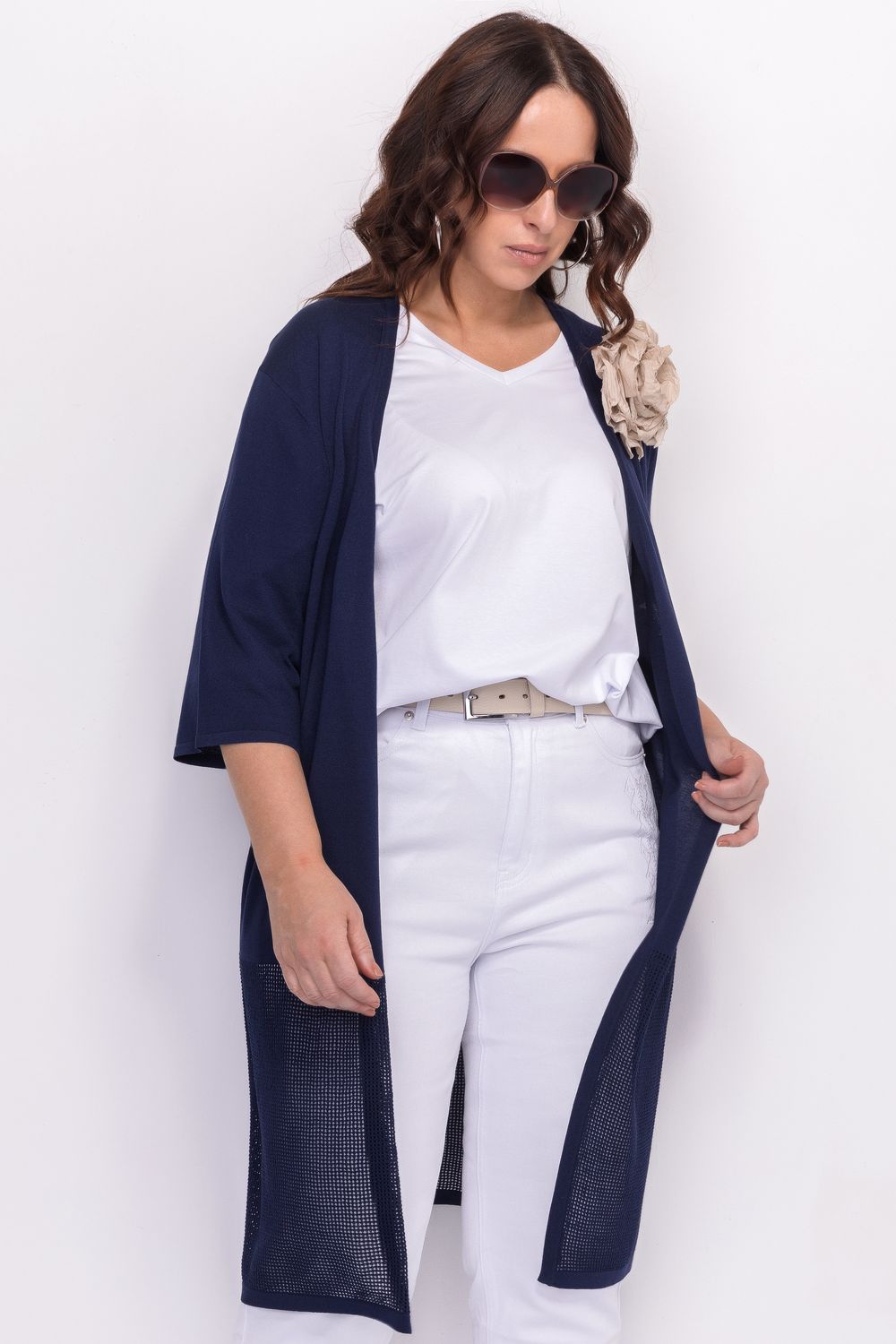 Вязаный кардиган из вискозы