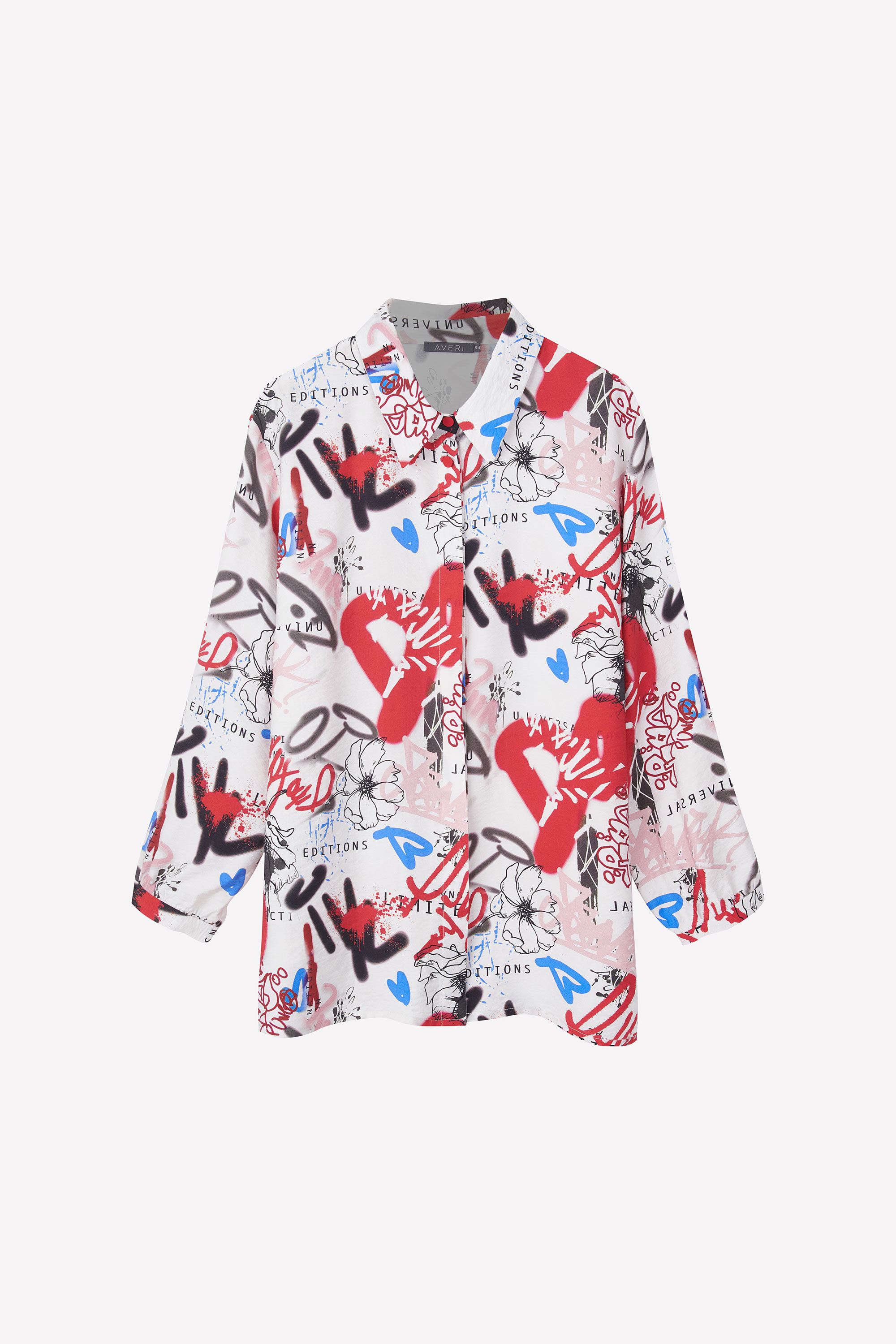 Рубашка из вискозы Граффити
