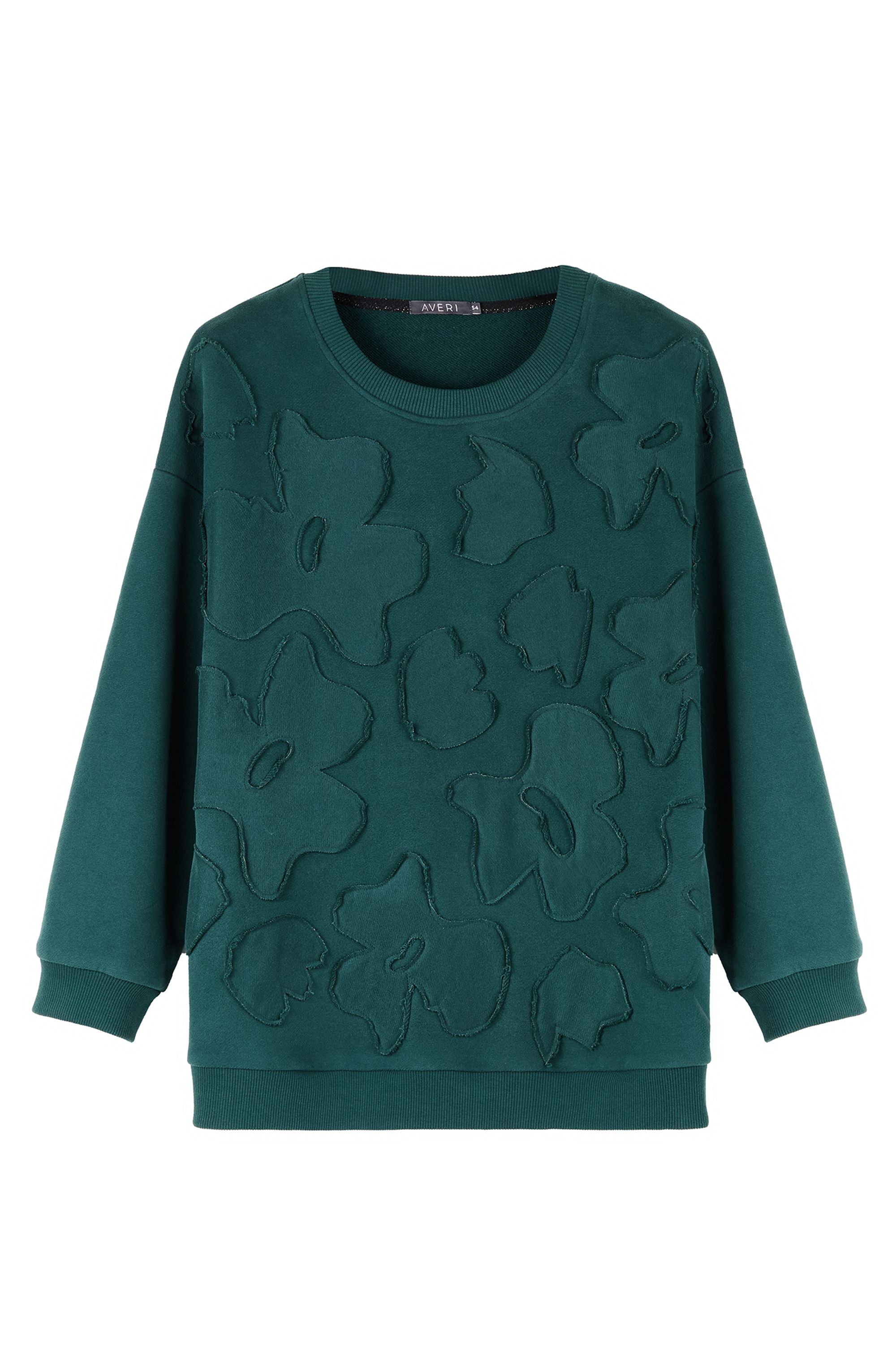 Свитшот с объемным декором