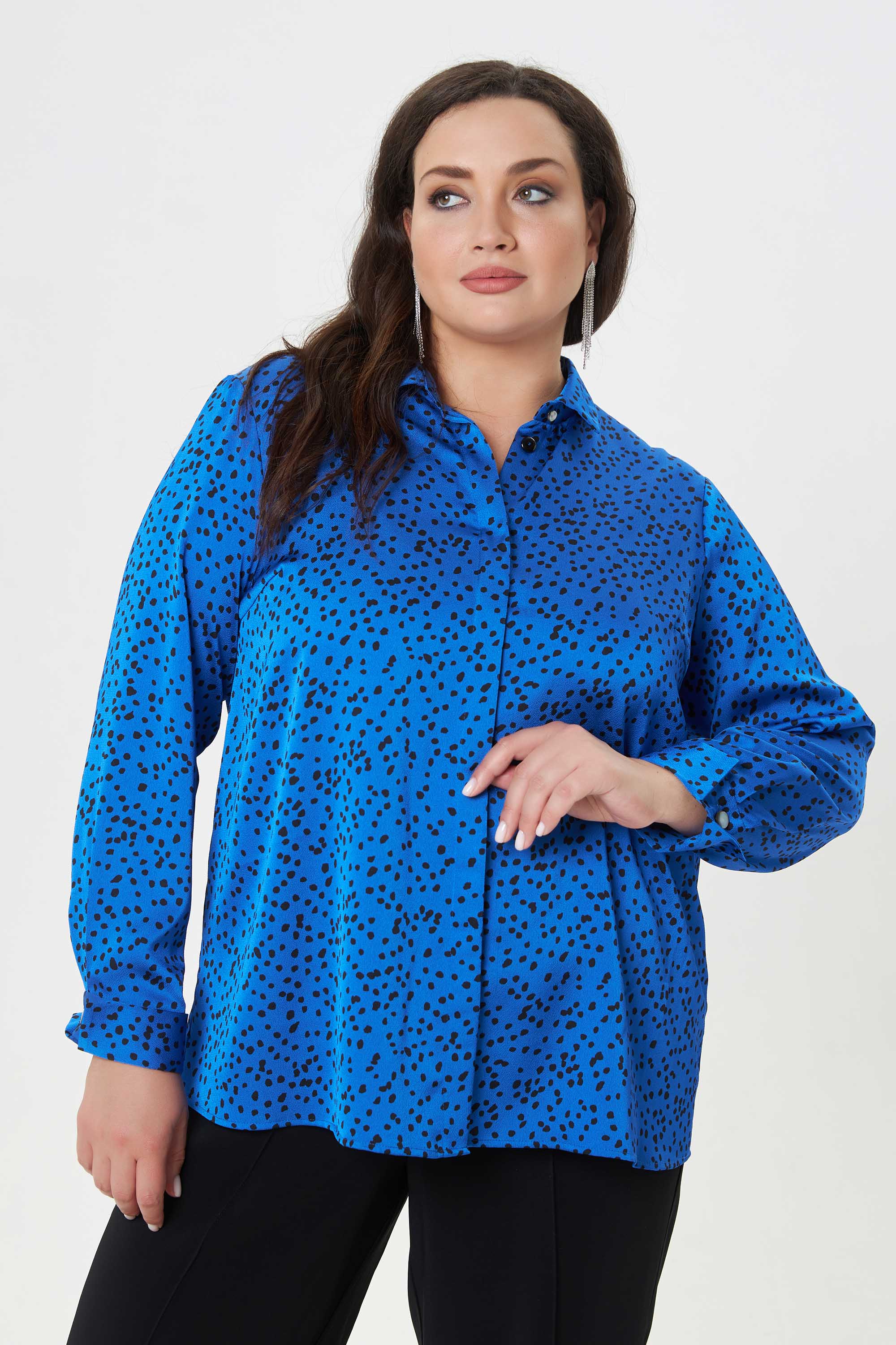 Блузка из креш-атласа