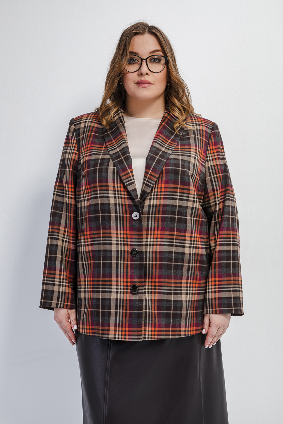 Жакет в клетку