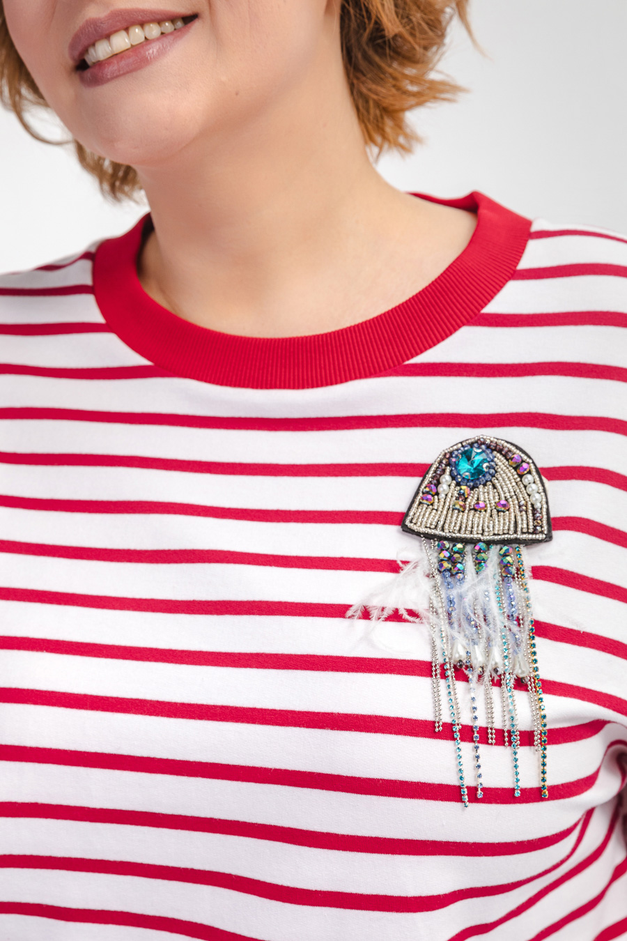 Брошь медуза