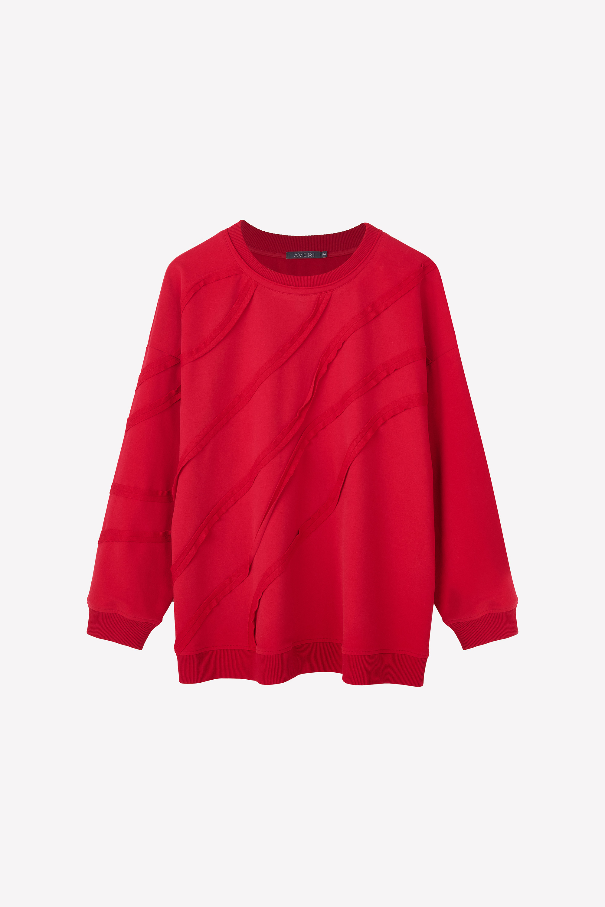 Свитшот из футера с волнами