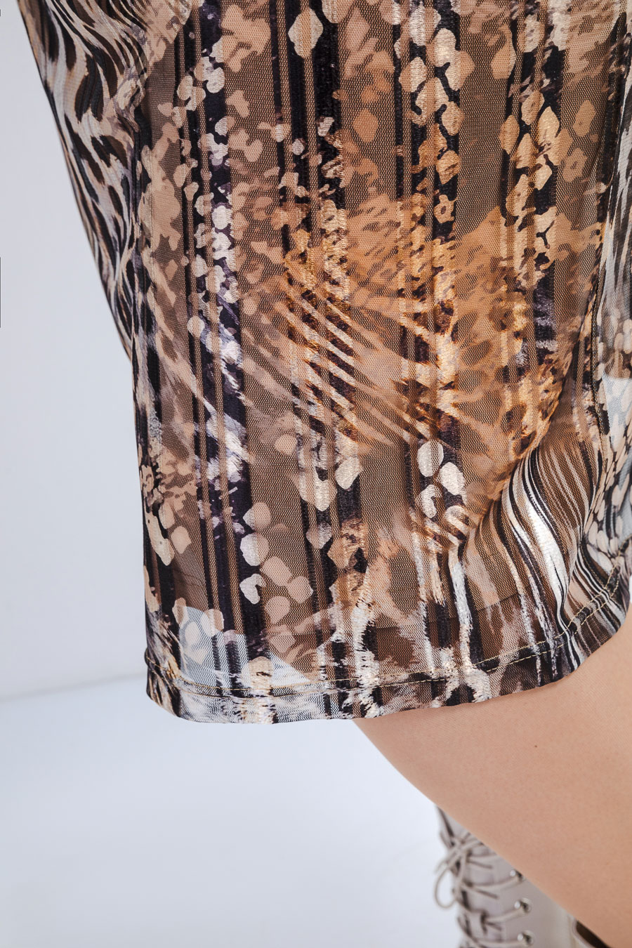 Двойное платье-сетка