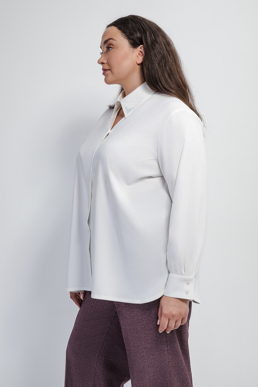 Блузка из жаккардовой ткани