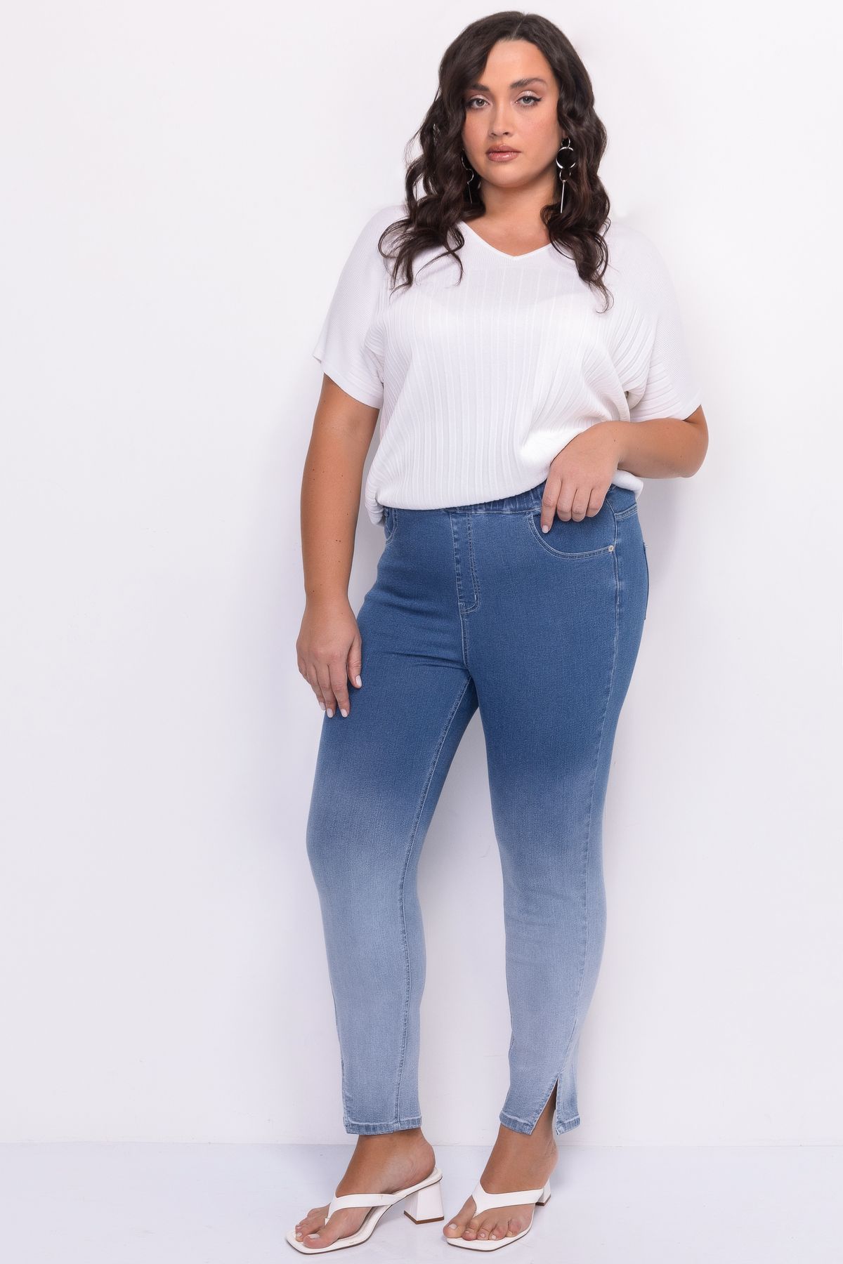 Джеггинсы с эластаном