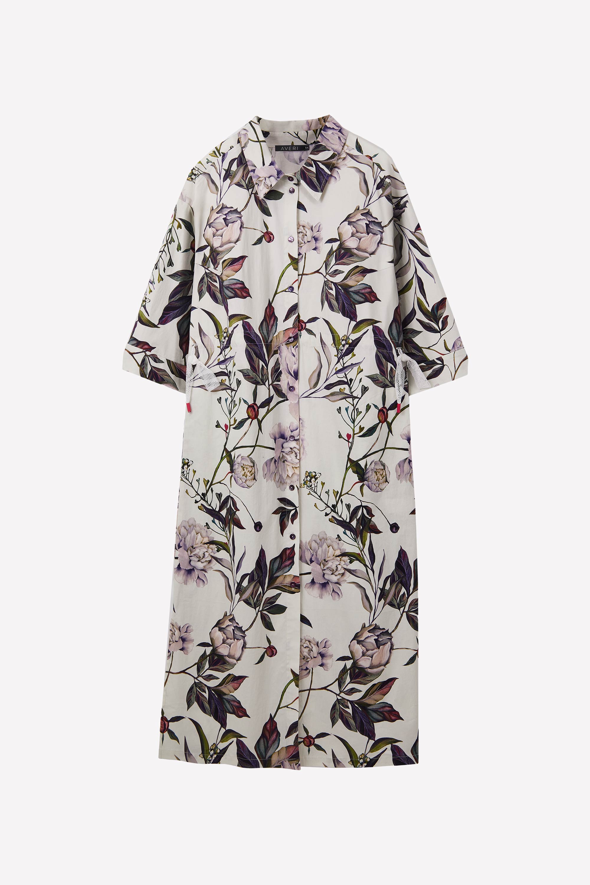 Хлопковое платье с принтом