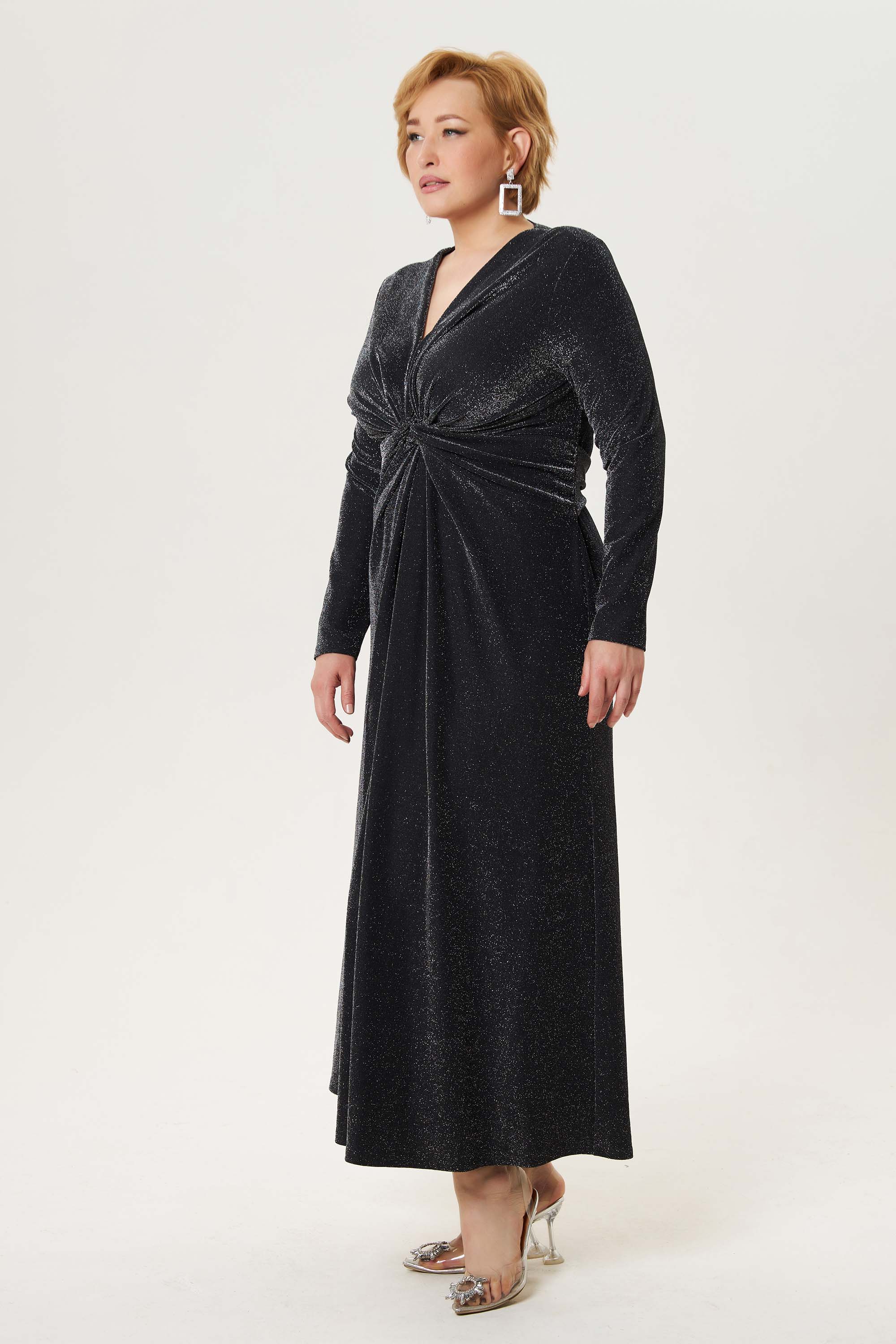 Нарядное платье с люрексом