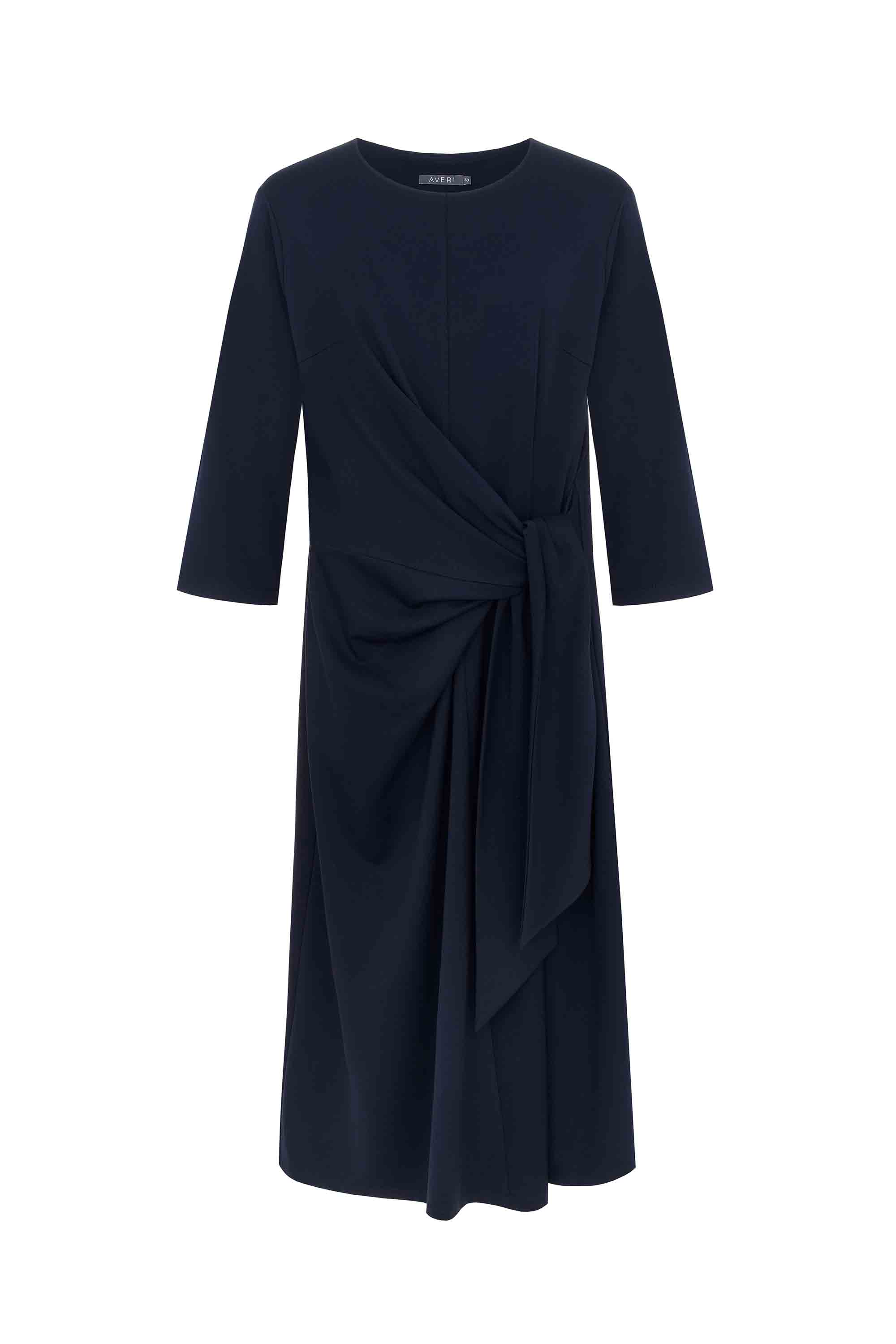 Трикотажное платье с узлом