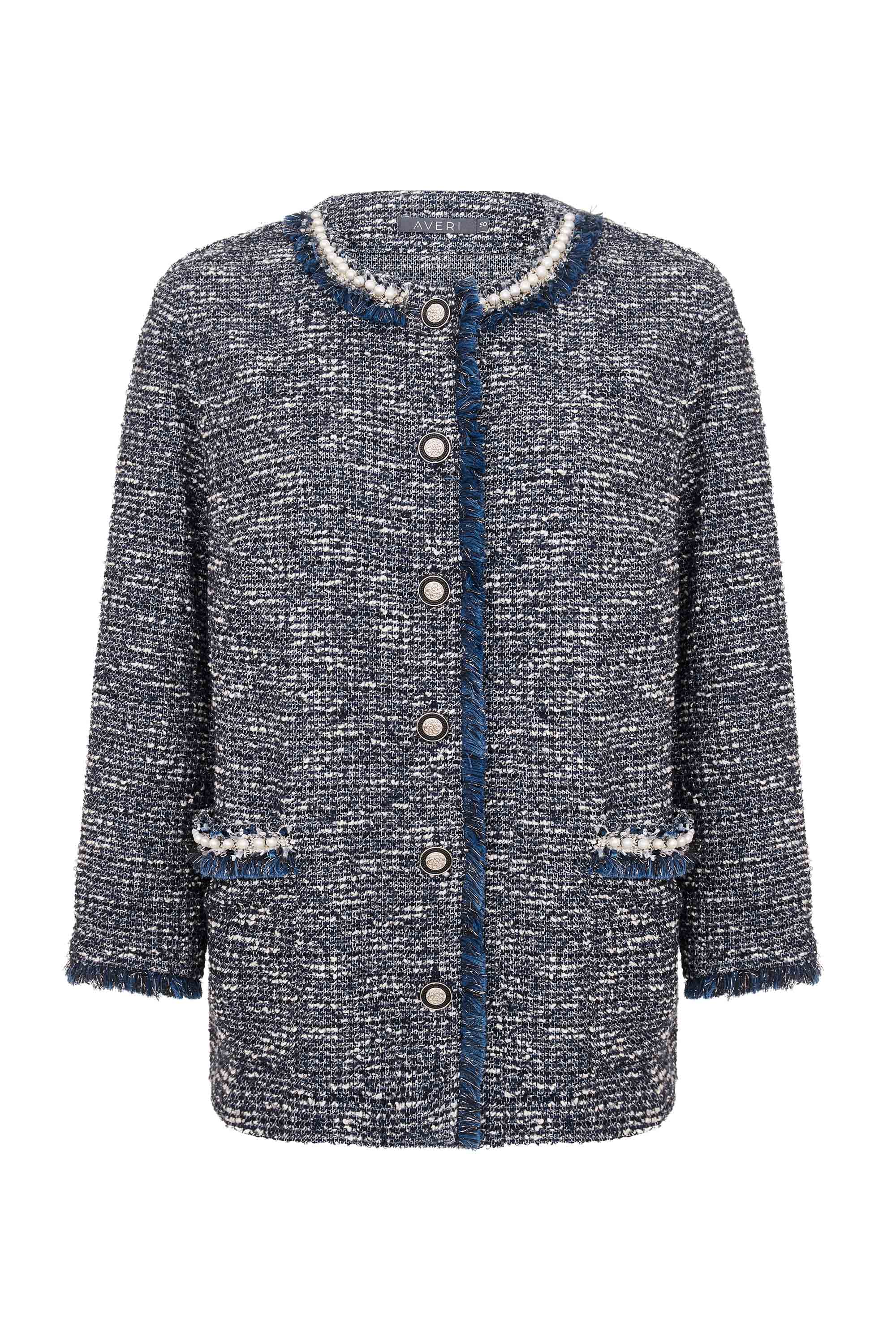 Мягкий жакет с жемчугом *PREMIUM