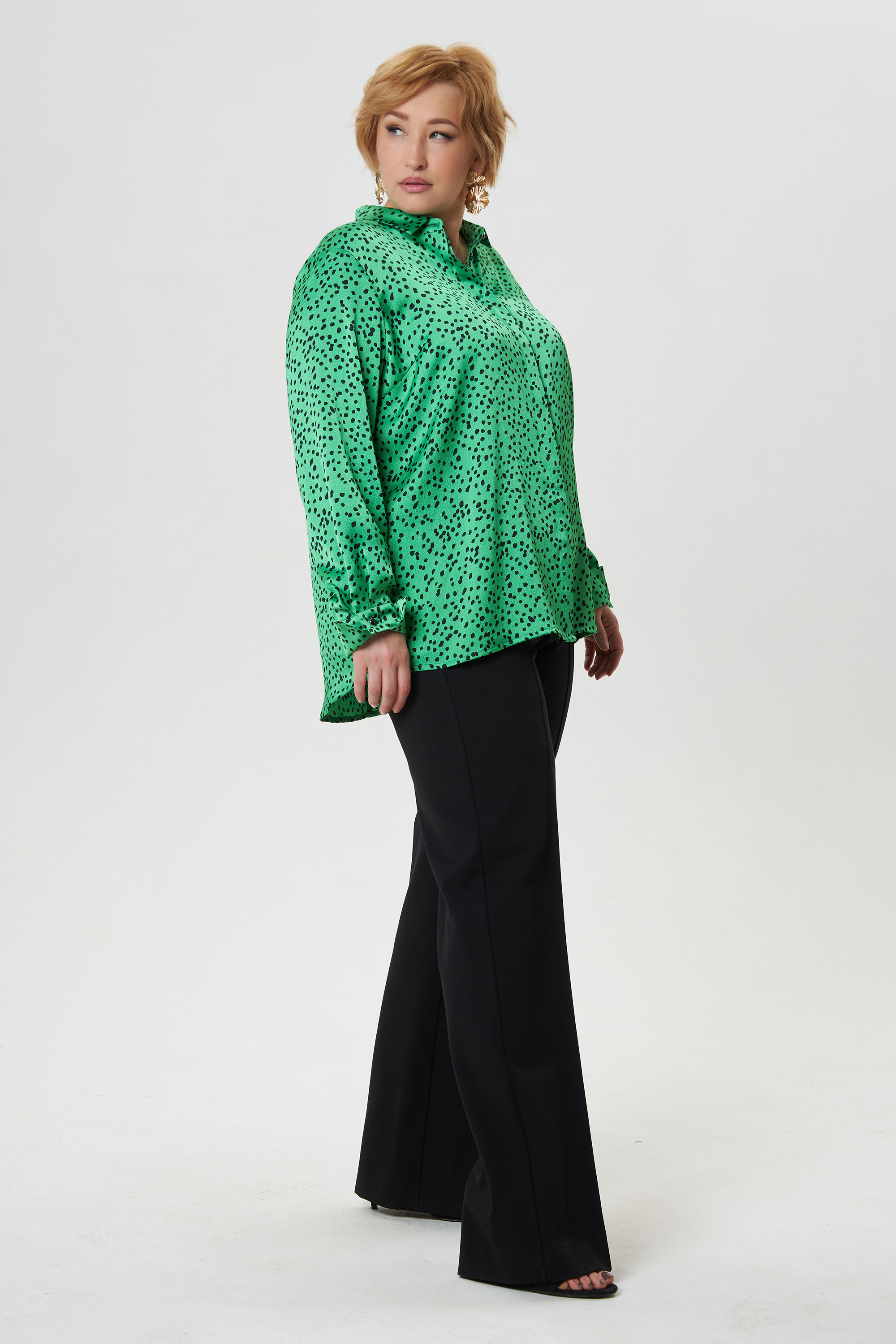 Блузка из креш-атласа