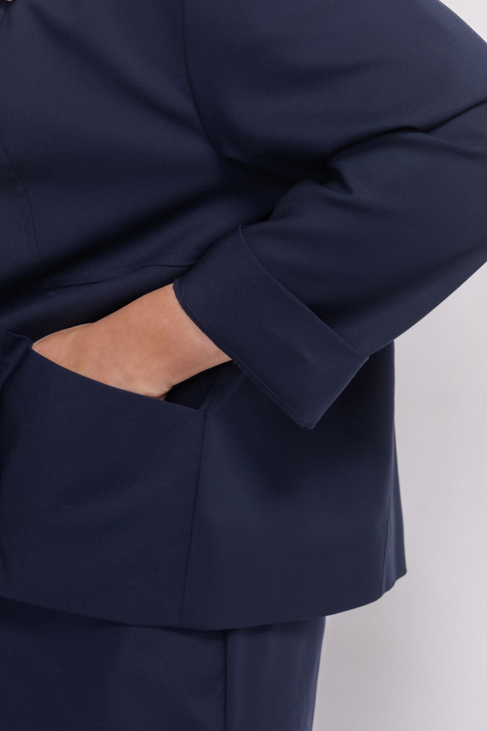 Жакет с круглым вырезом *PREMIUM