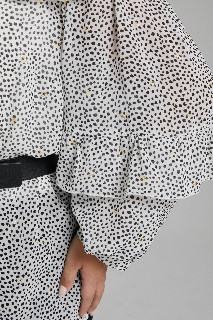 Блуза из струящейся ткани