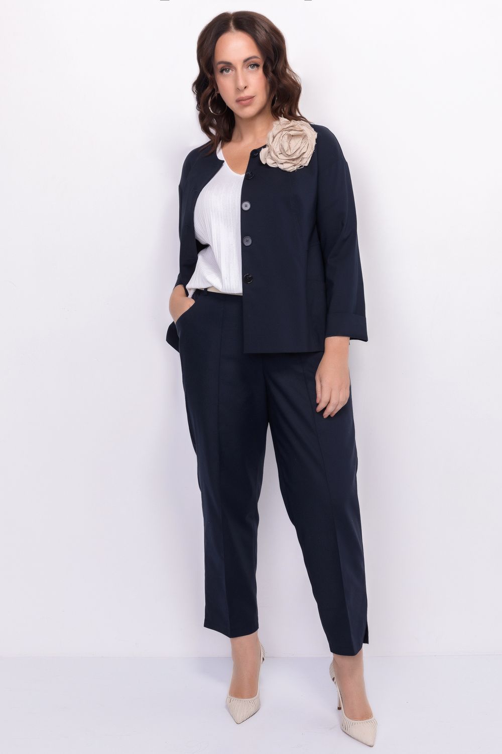 Жакет с круглым вырезом *PREMIUM