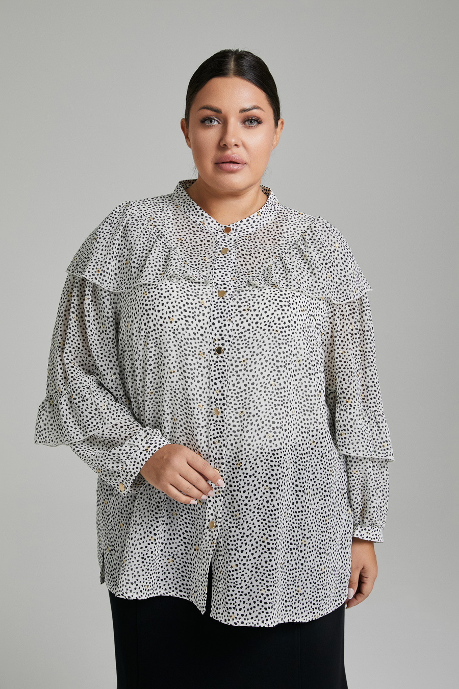 Блуза из струящейся ткани