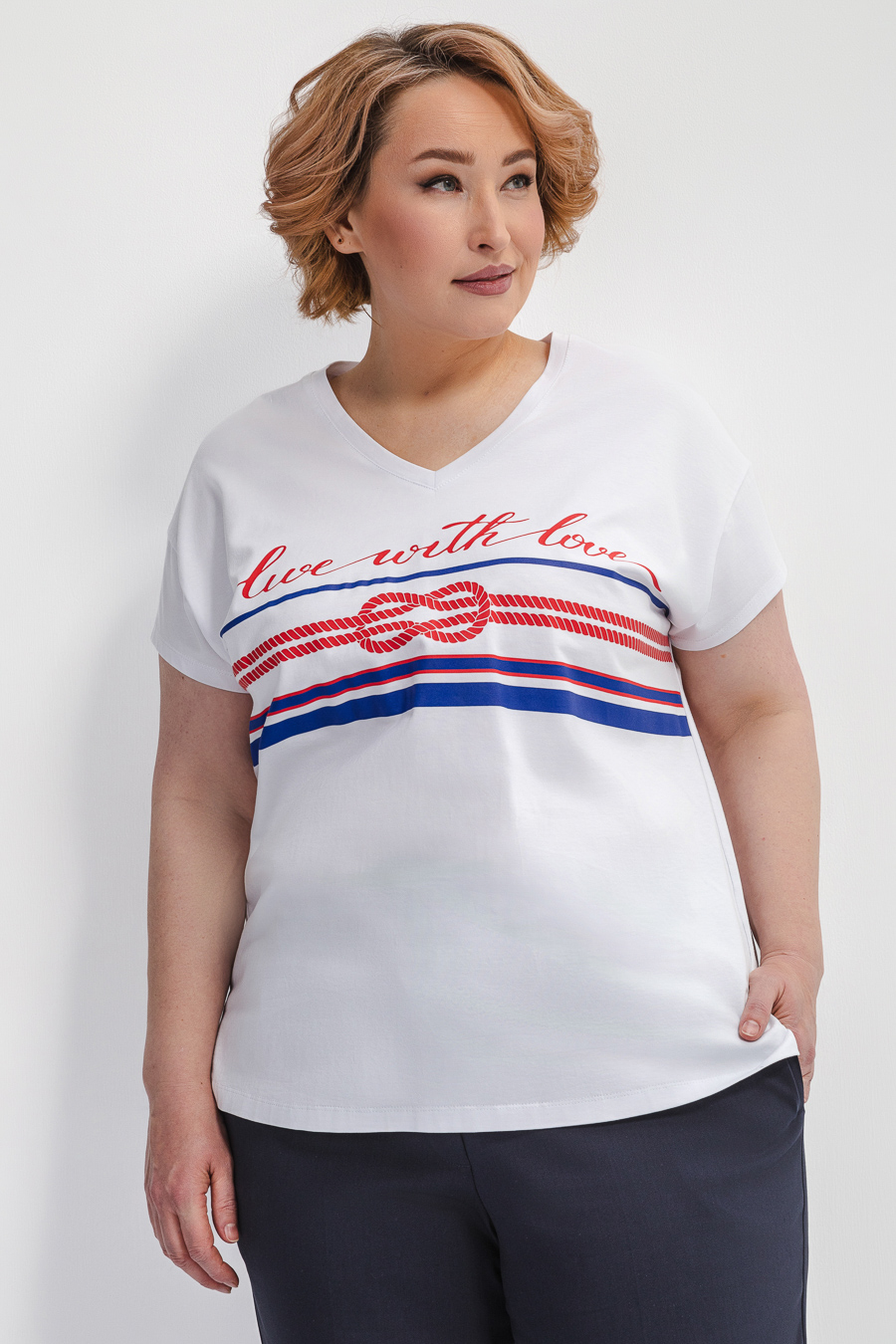 Футболка с морским принтом