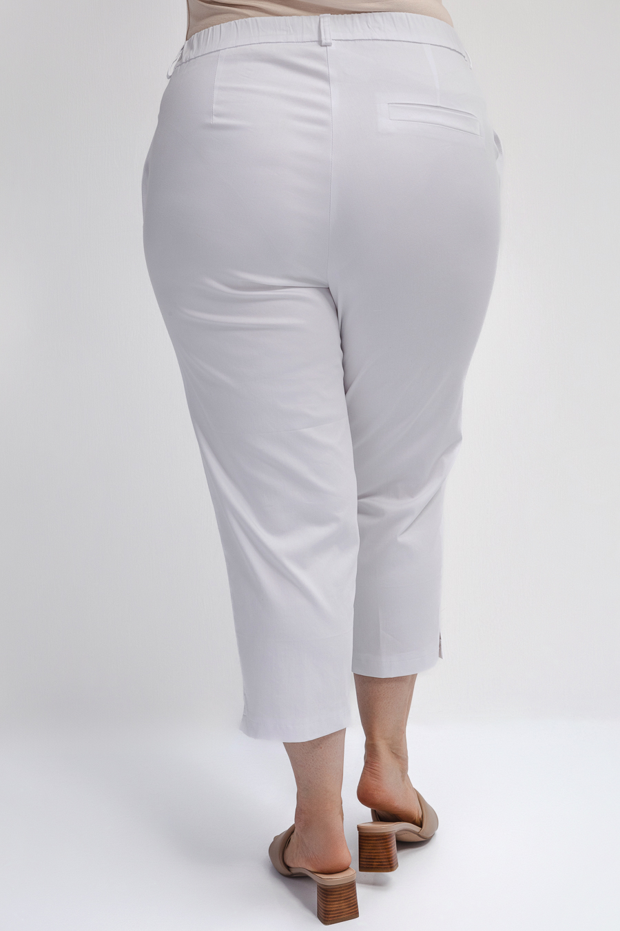 Зауженные брюки из хлопка с эластаном