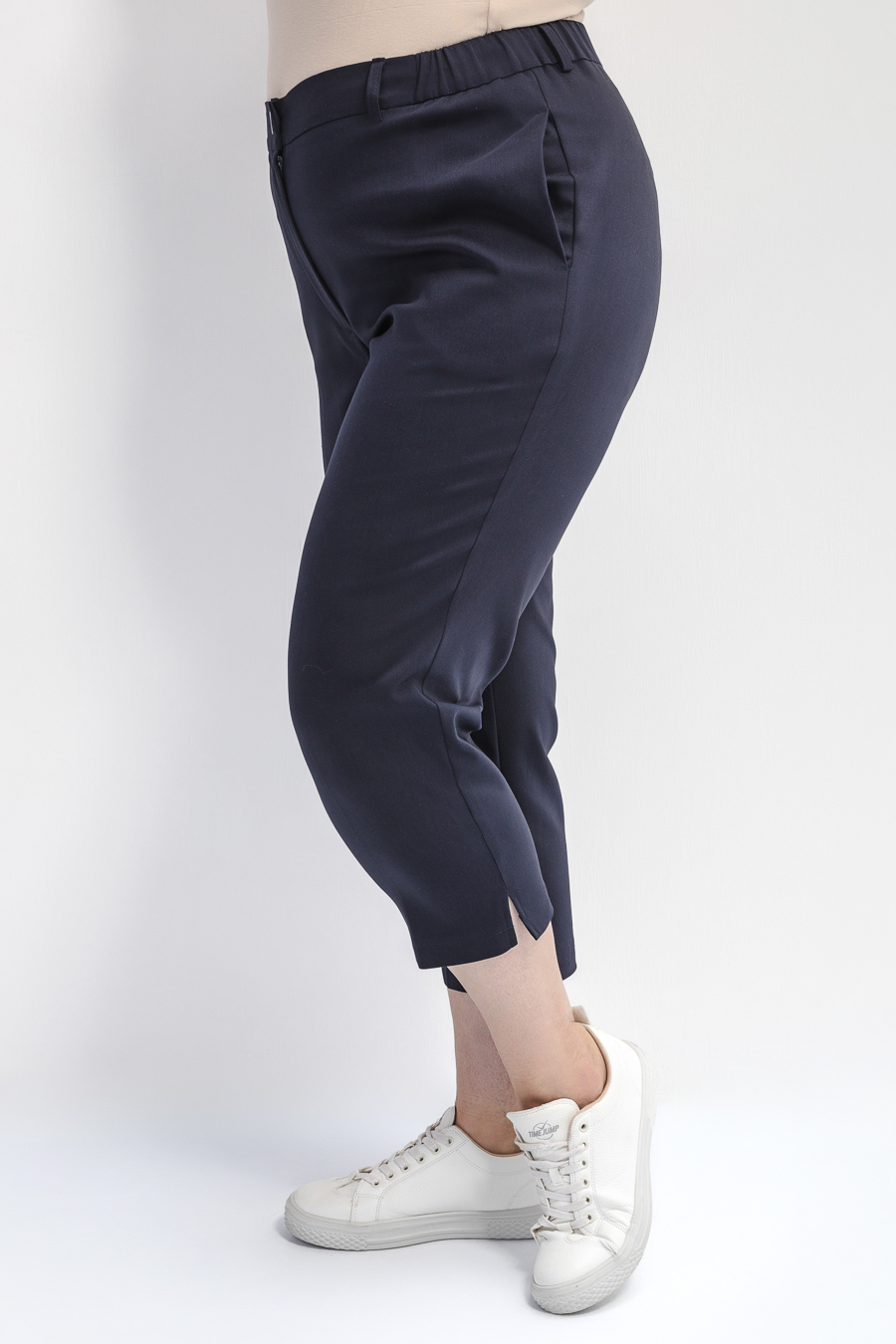 Зауженные брюки из хлопка с эластаном