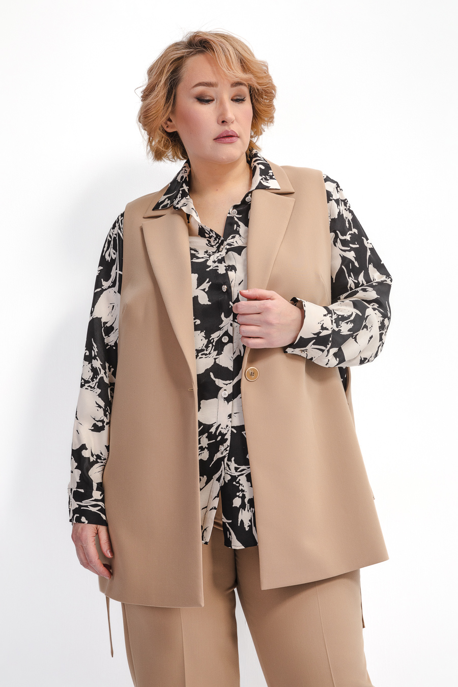 Жилет свободного силуэта