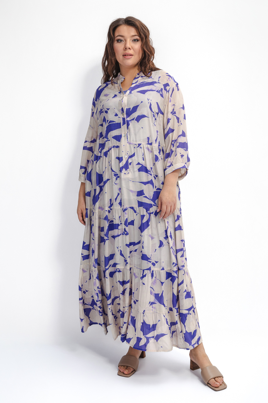 Платье из вискозы двойное