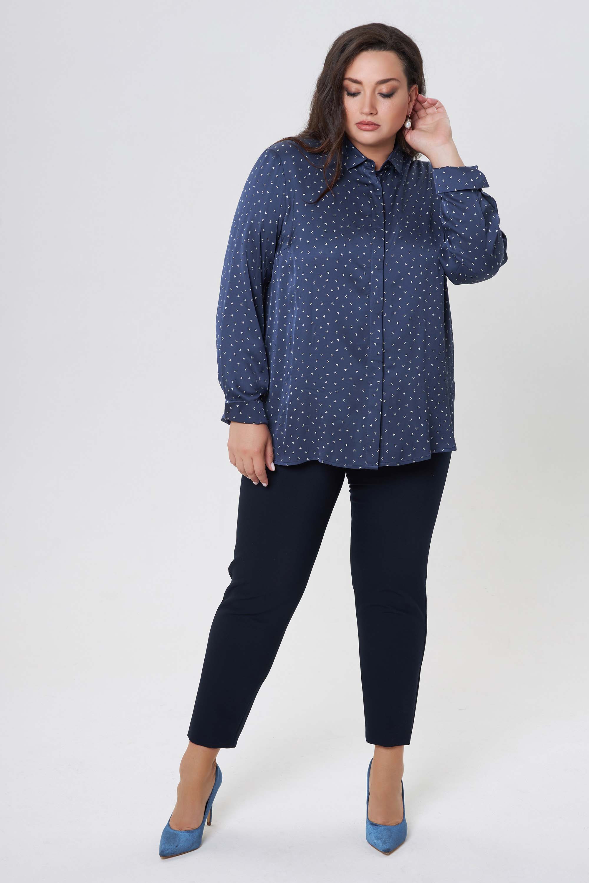 Прямая блуза из вискозы