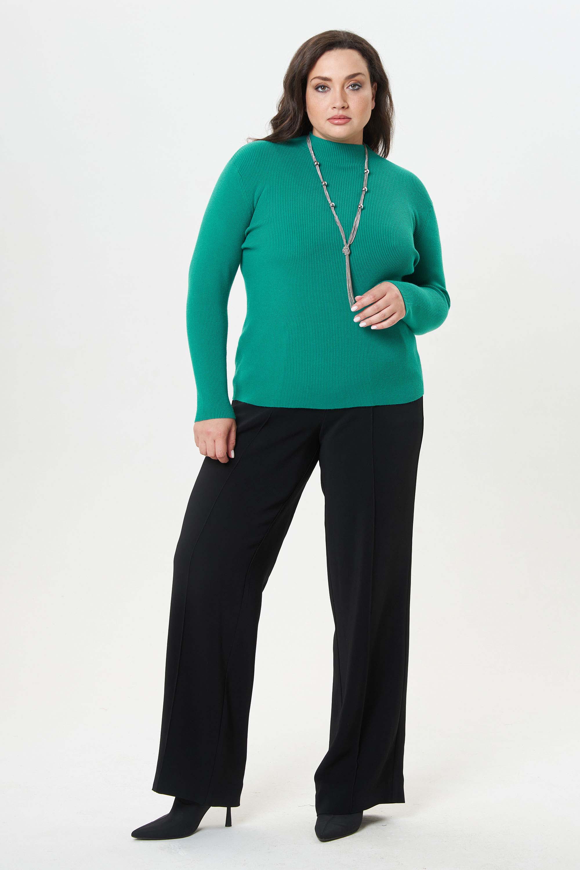 Вязаный джемпер лапша