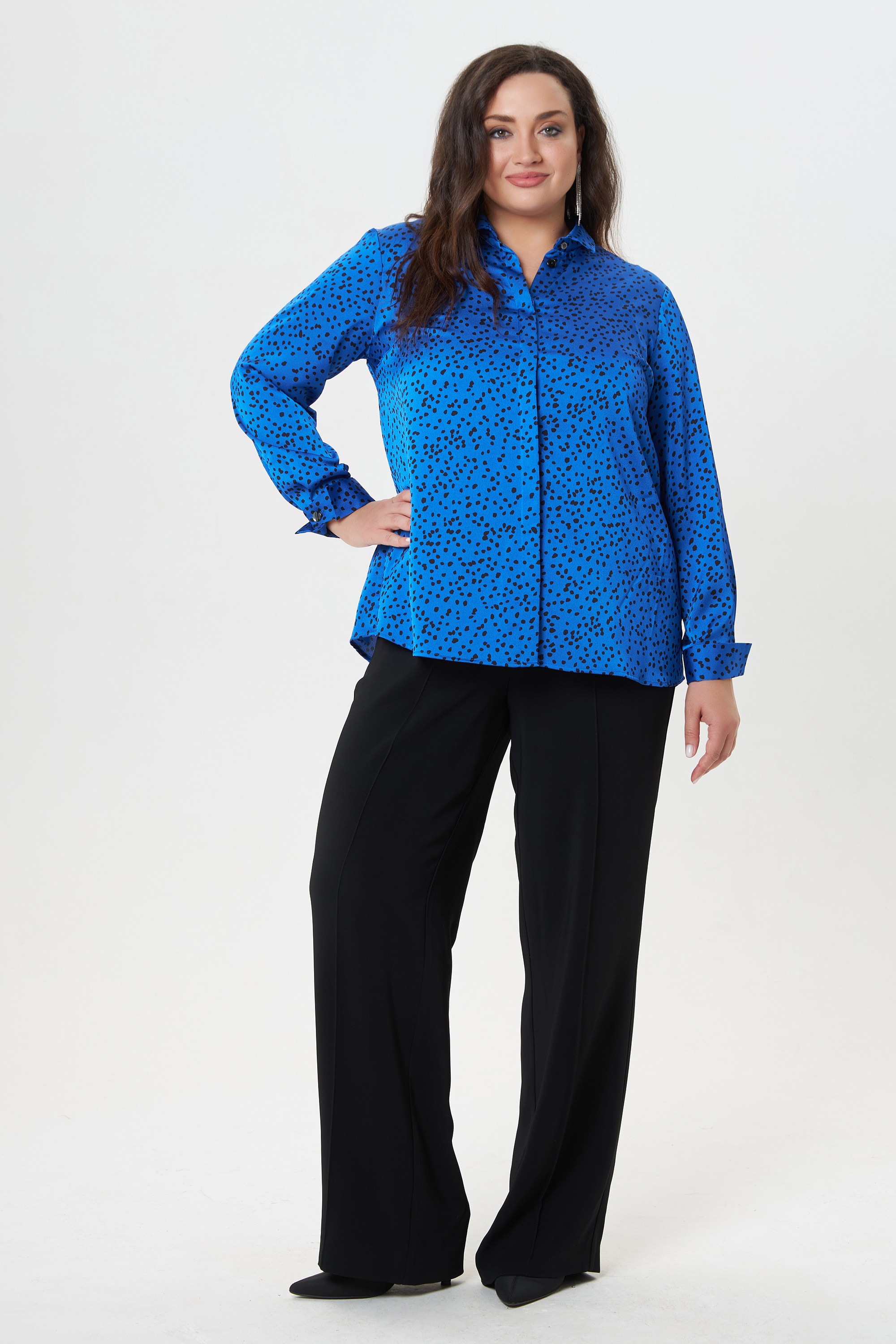 Блузка из креш-атласа