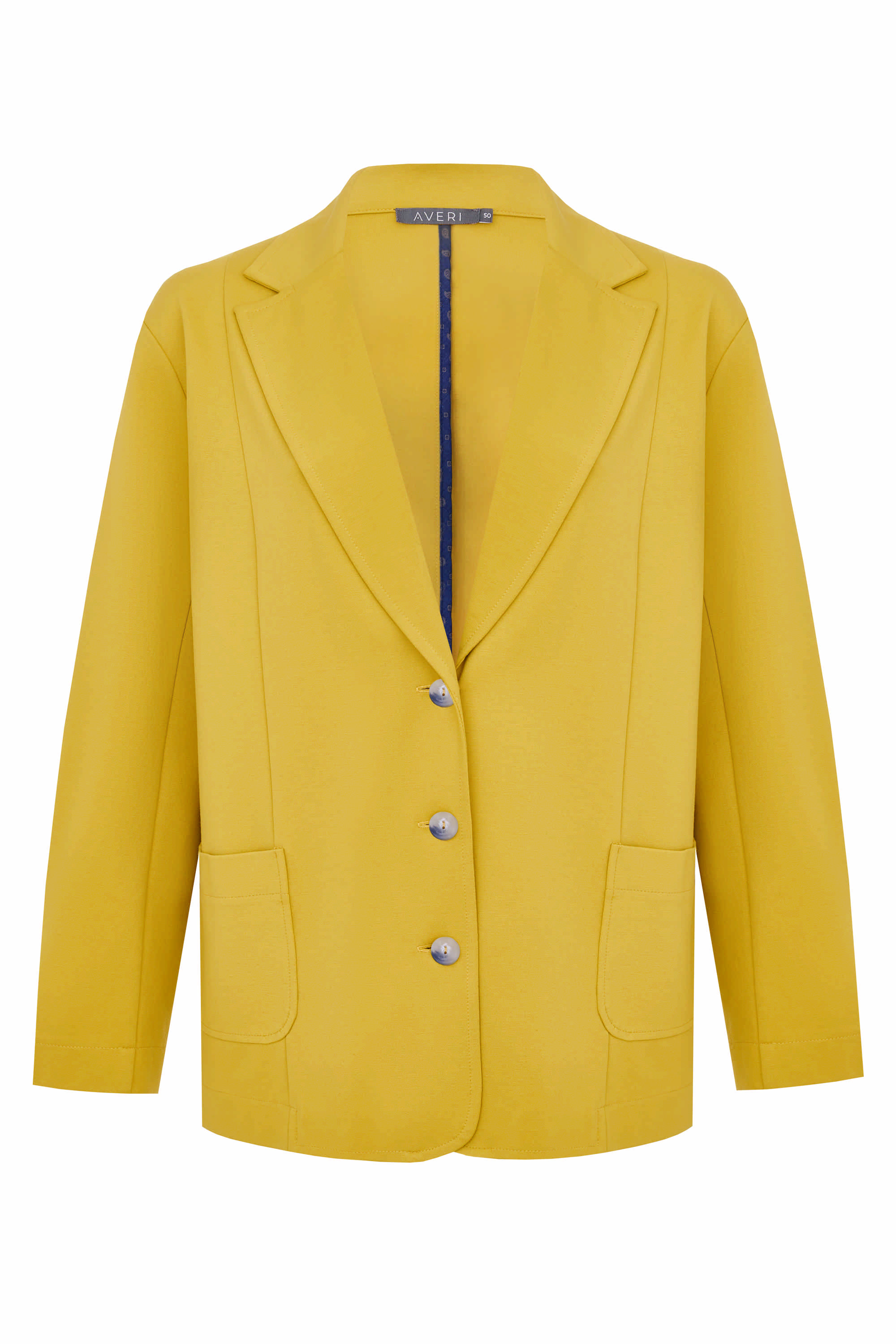 Трикотажный прямой жакет 