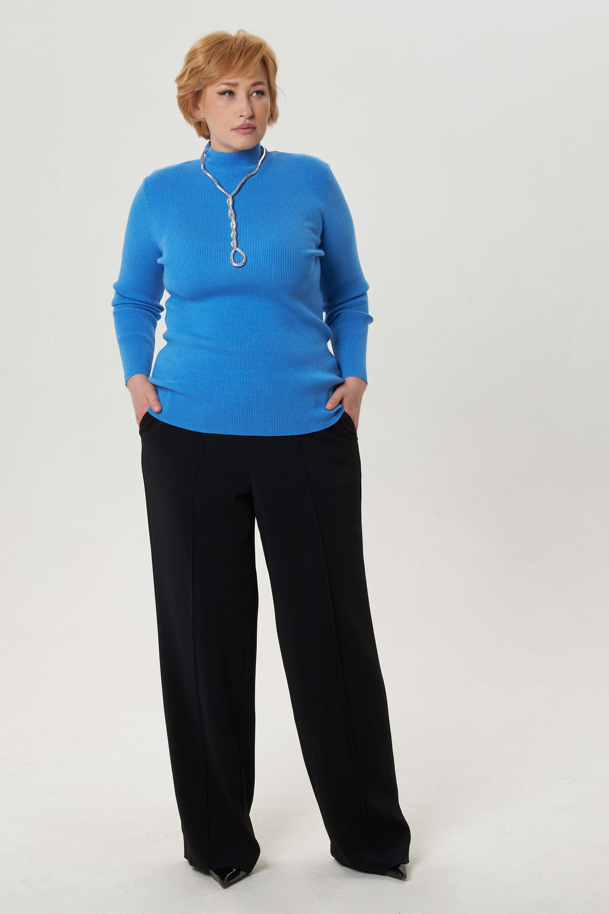 Вязаный джемпер лапша