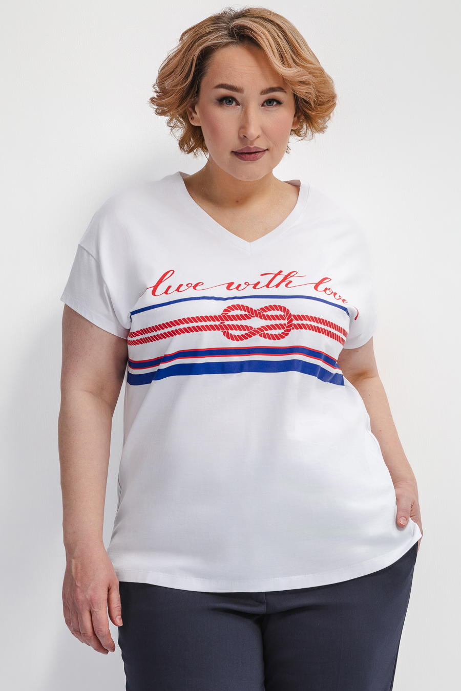 Футболка с морским принтом