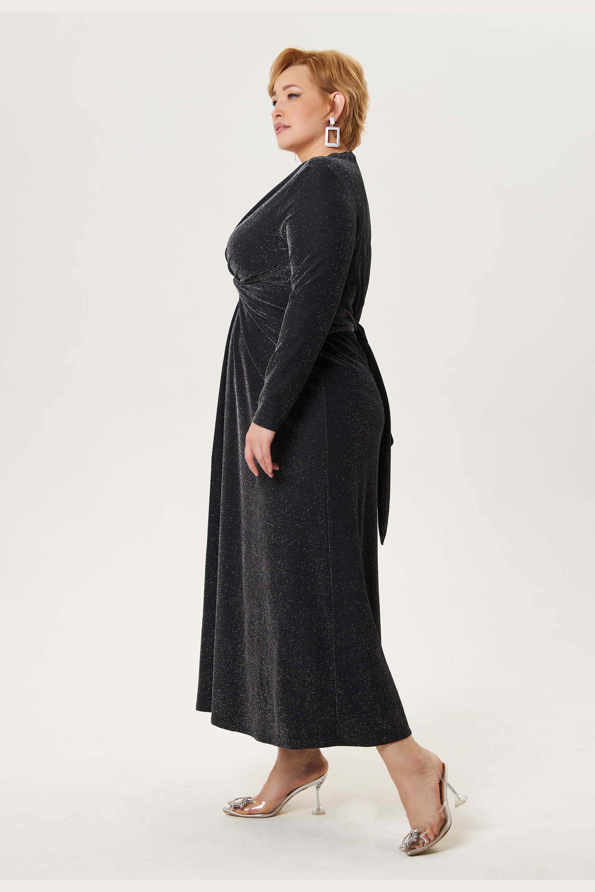 Нарядное платье с люрексом