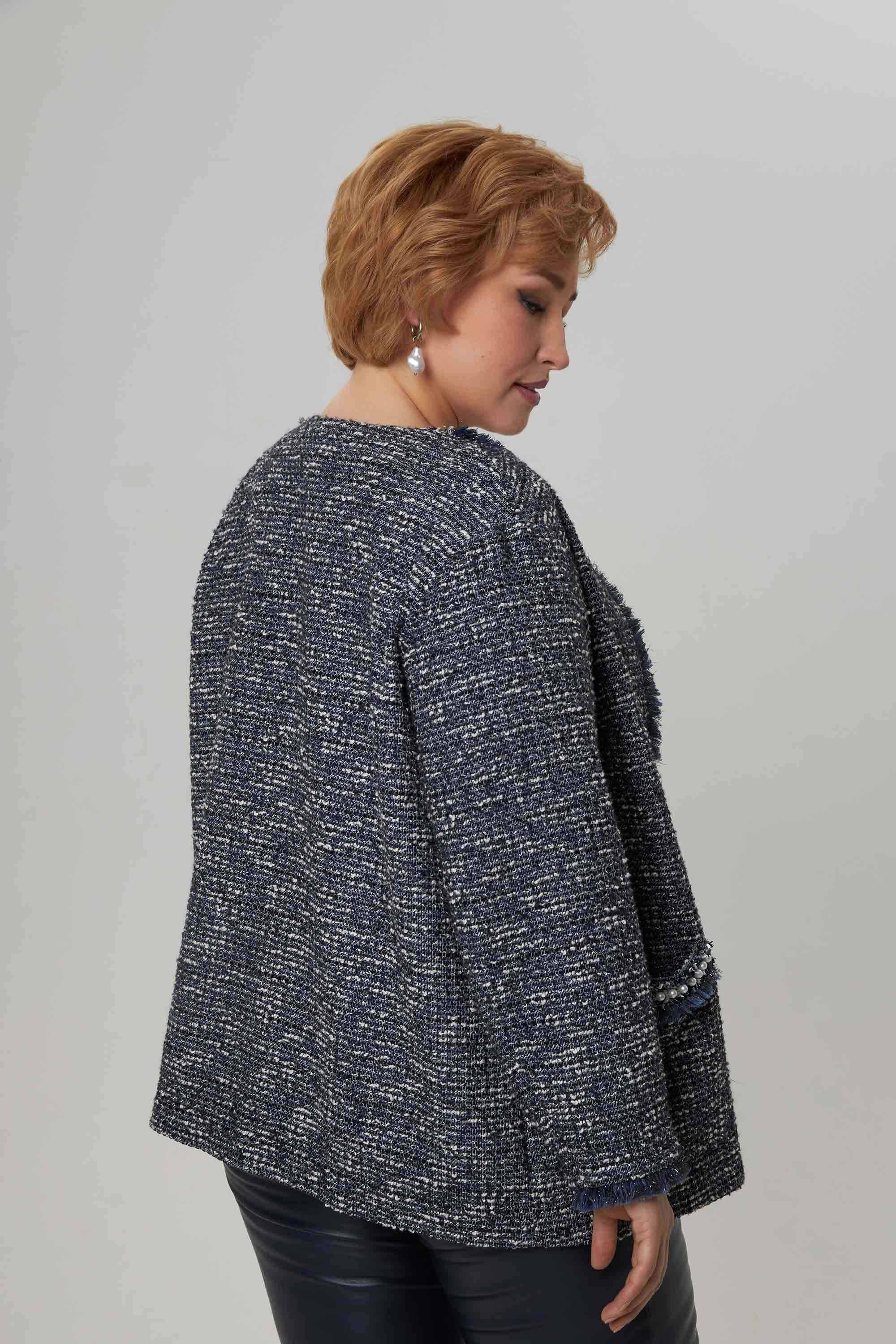 Мягкий жакет с жемчугом *PREMIUM