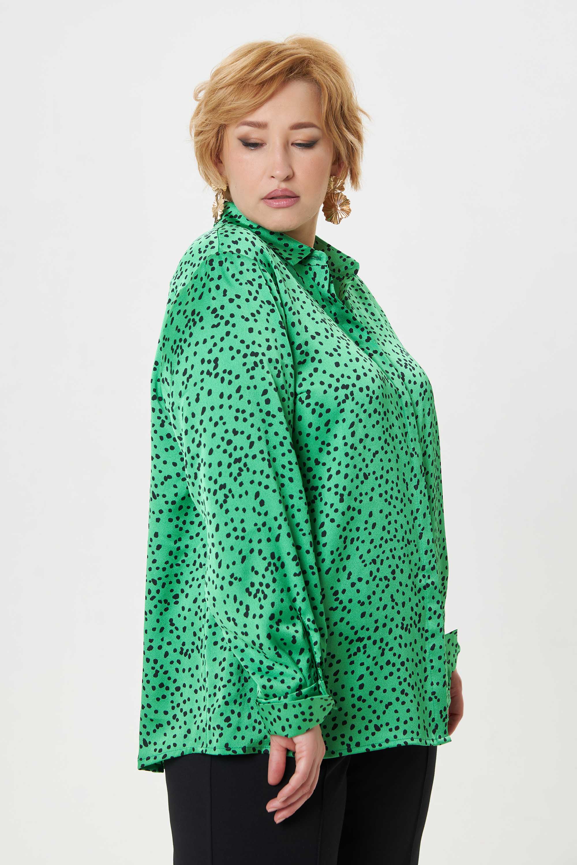 Блузка из креш-атласа