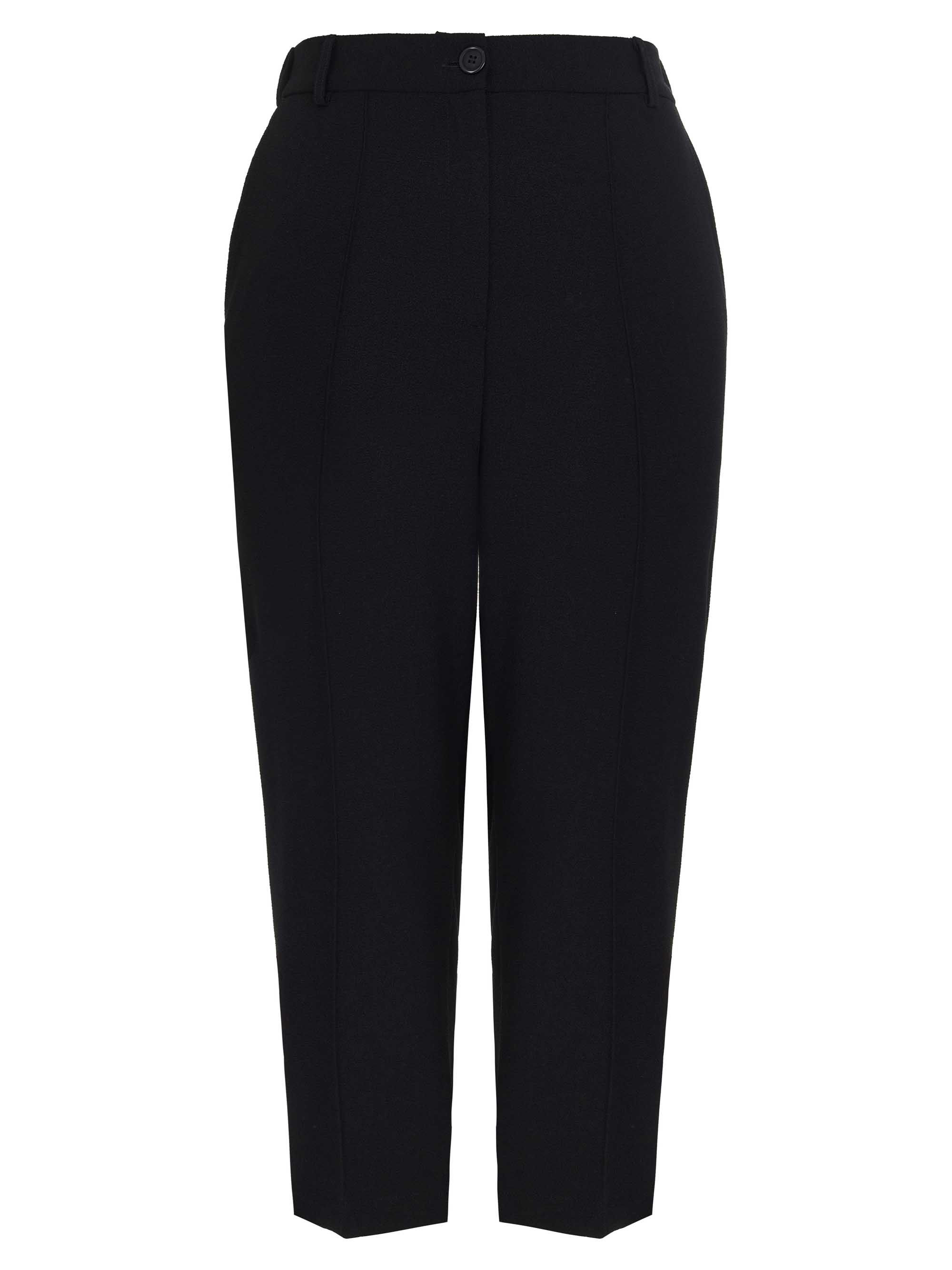 Зауженные бежевые брюки со стрелками