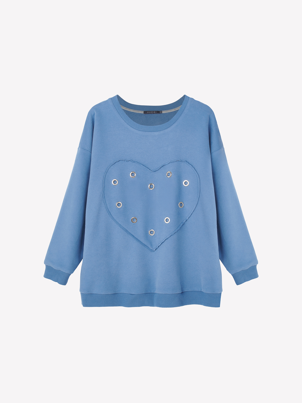 Свитшот из футера с люверсами