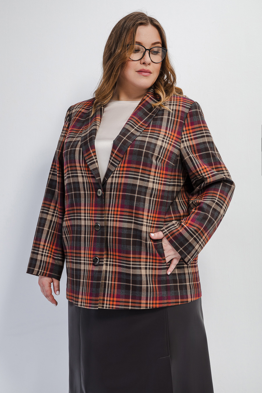 Жакет в клетку