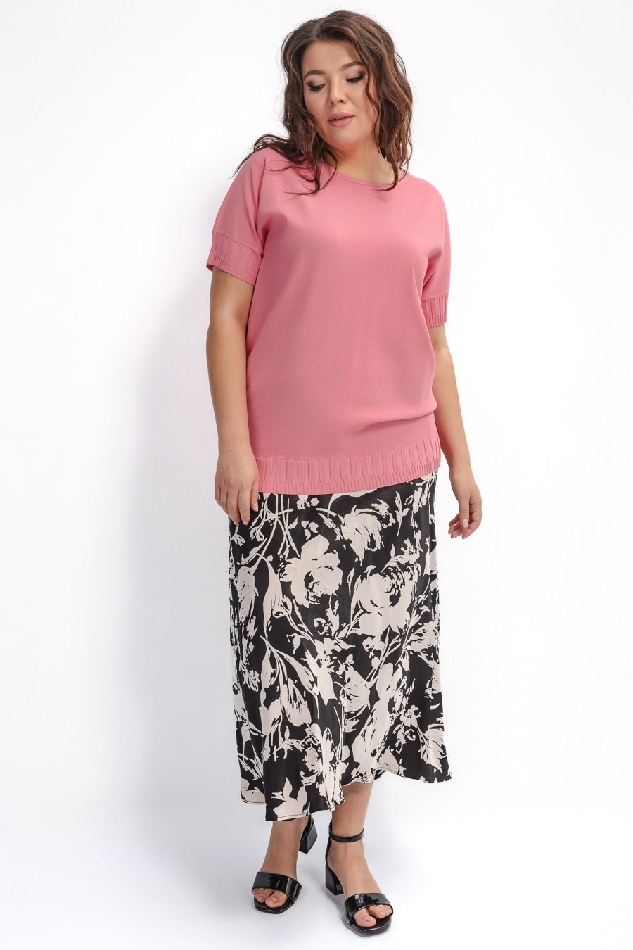 Юбка А-силуэта из вискозы