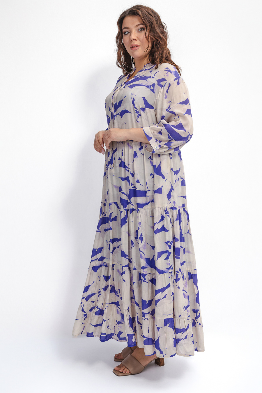 Платье из вискозы двойное