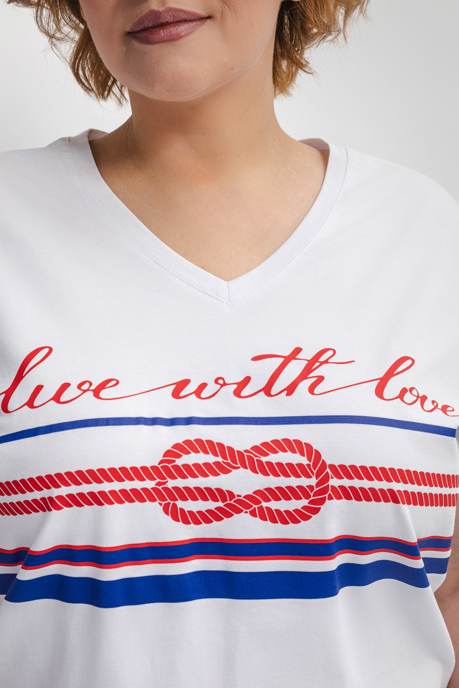 Футболка с морским принтом