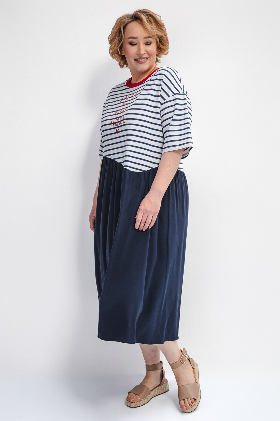 Платье в полоску