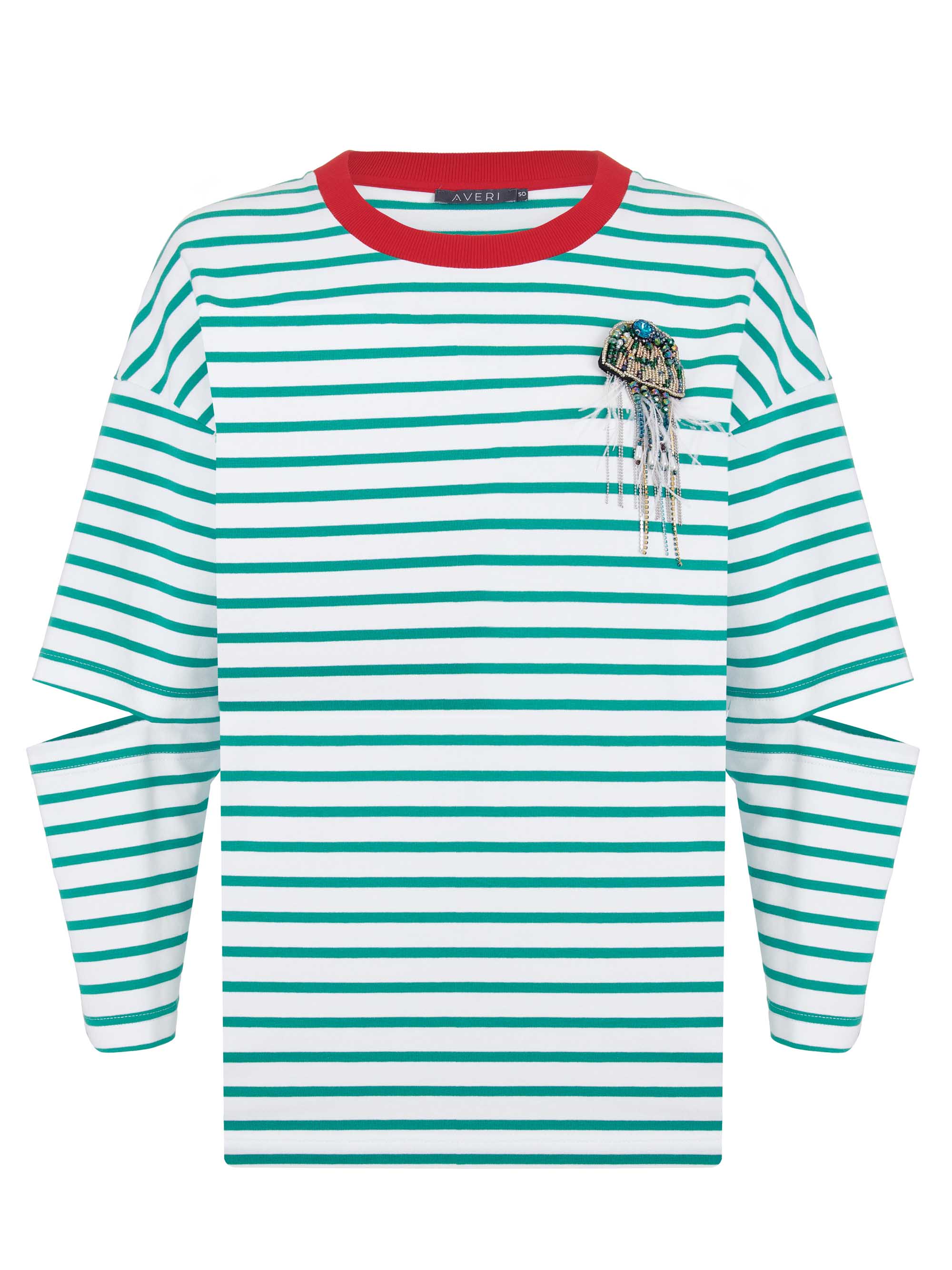 Лонгслив в полоску