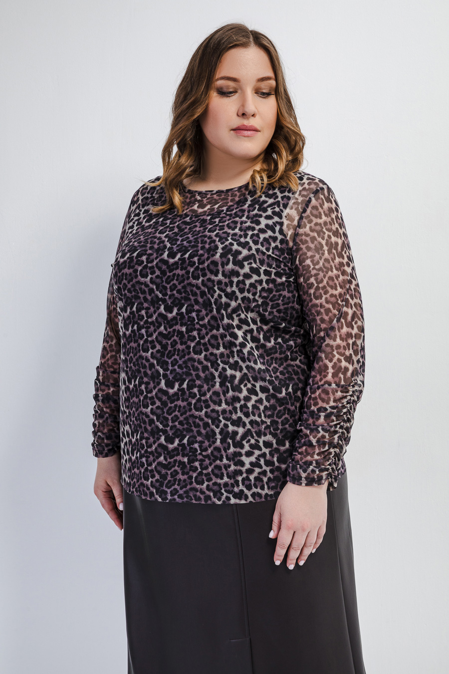 Двойная блуза с принтом