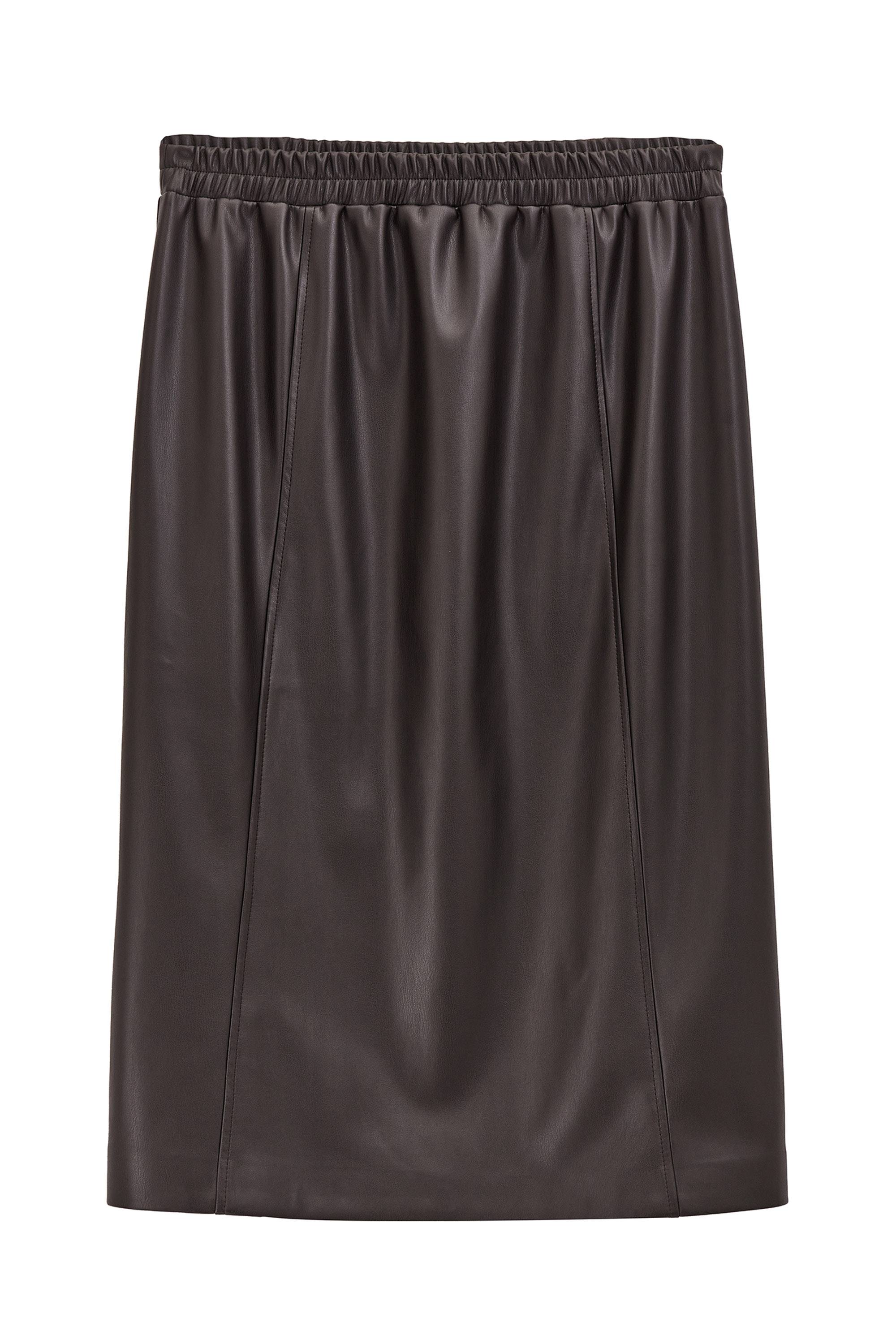 Юбка из экокожи