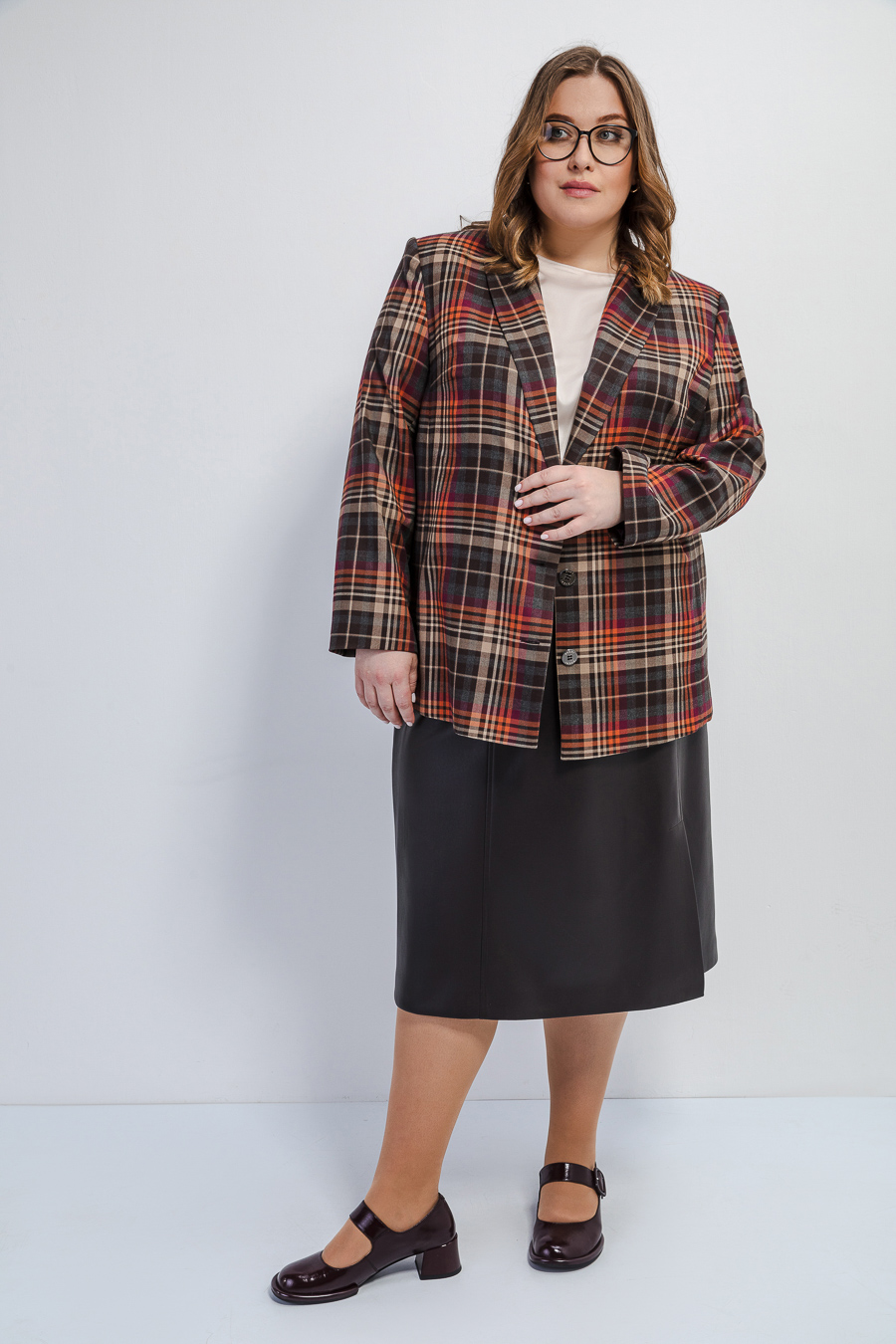 Жакет в клетку