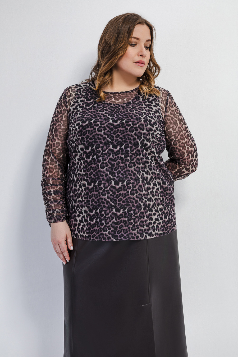 Двойная блуза с принтом