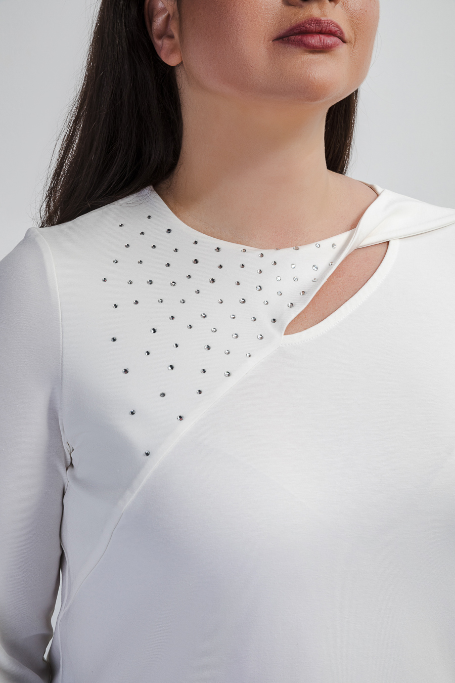 Лонгслив со стразами