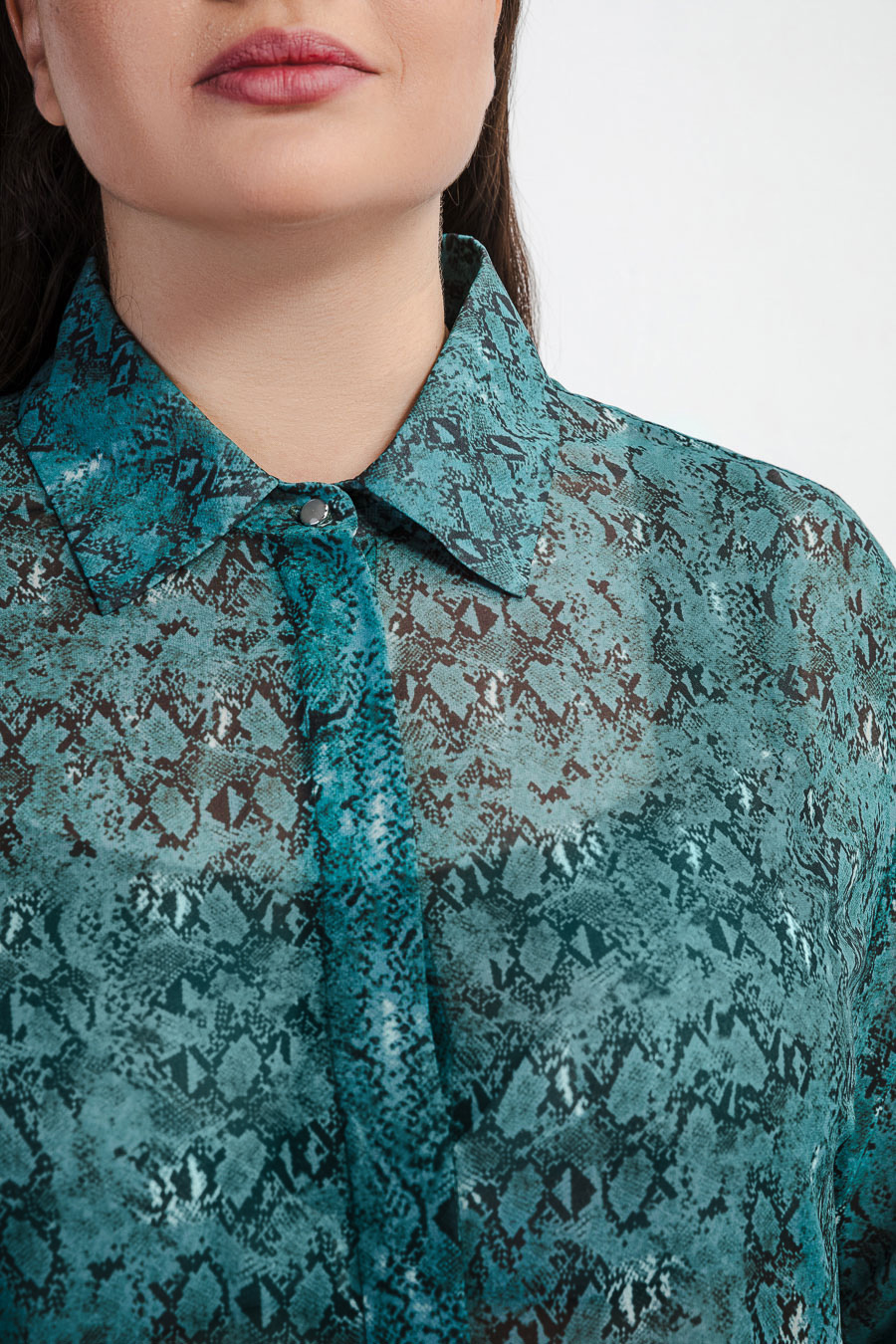 Двойная блуза с принтом