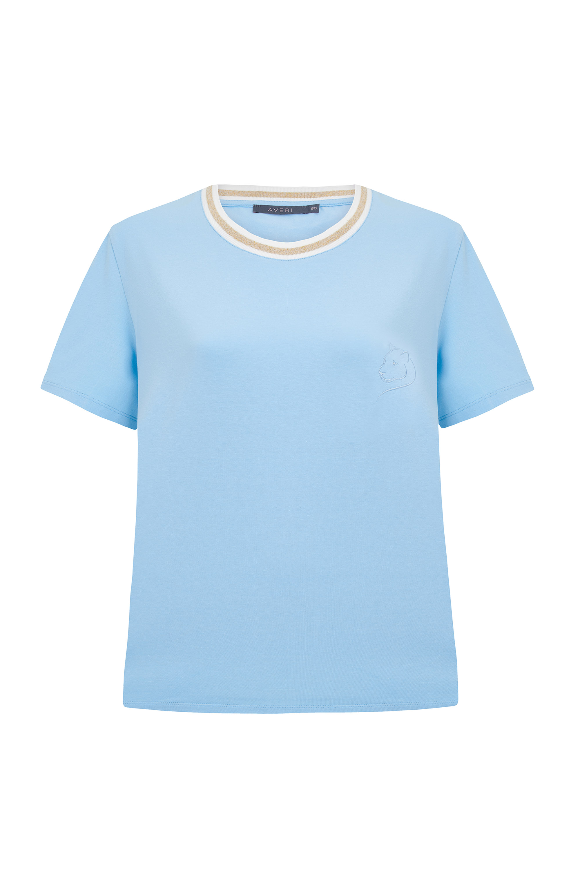 Футболка с жемчужным декором *PREMIUM 