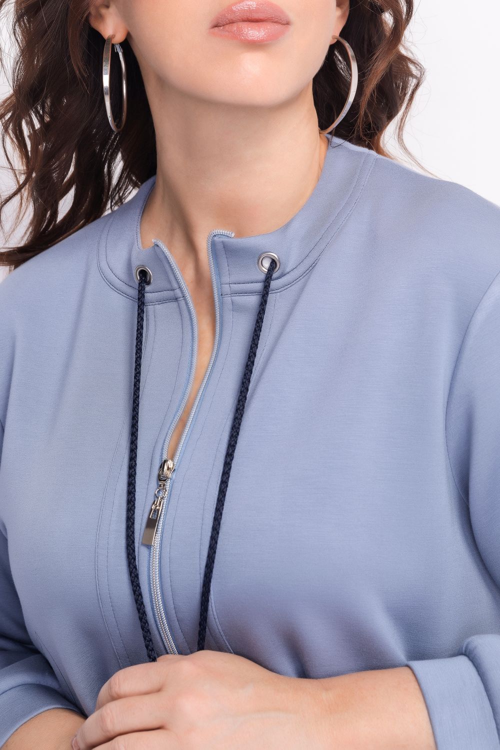 Трикотажный жакет с принтом