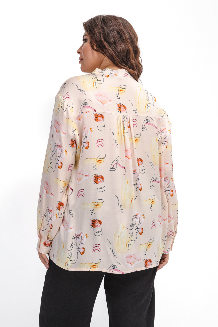 Прямая блуза из вискозы